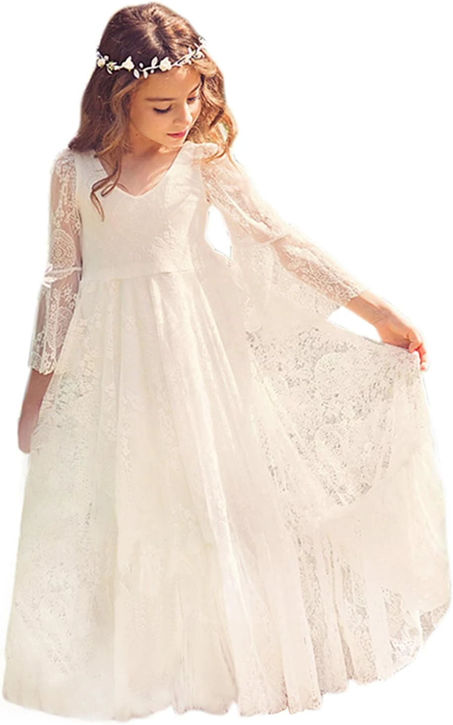 Robe Boheme Blanche Enfant Robe Boheme Blanche Enfant -Soiree Blanche Boutique 61wmLtNjEoL. AC SL1500