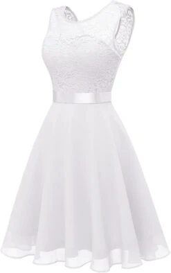 Robe Courte Dentelle Blanche -Soiree Blanche Boutique 61z2Ny9zVL. AC SL1500