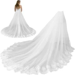 Robe De Mariée Fourreau A Traîne Détachable