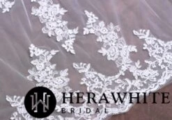 Voile De Mariée Long A Dentelle -Soiree Blanche Boutique 64fd4ca069