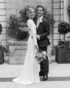 Robe De Mariée Simple Manches Longues 4 Robe De Mariée Simple Manches Longues -Soiree Blanche Boutique 65929 7ekcso