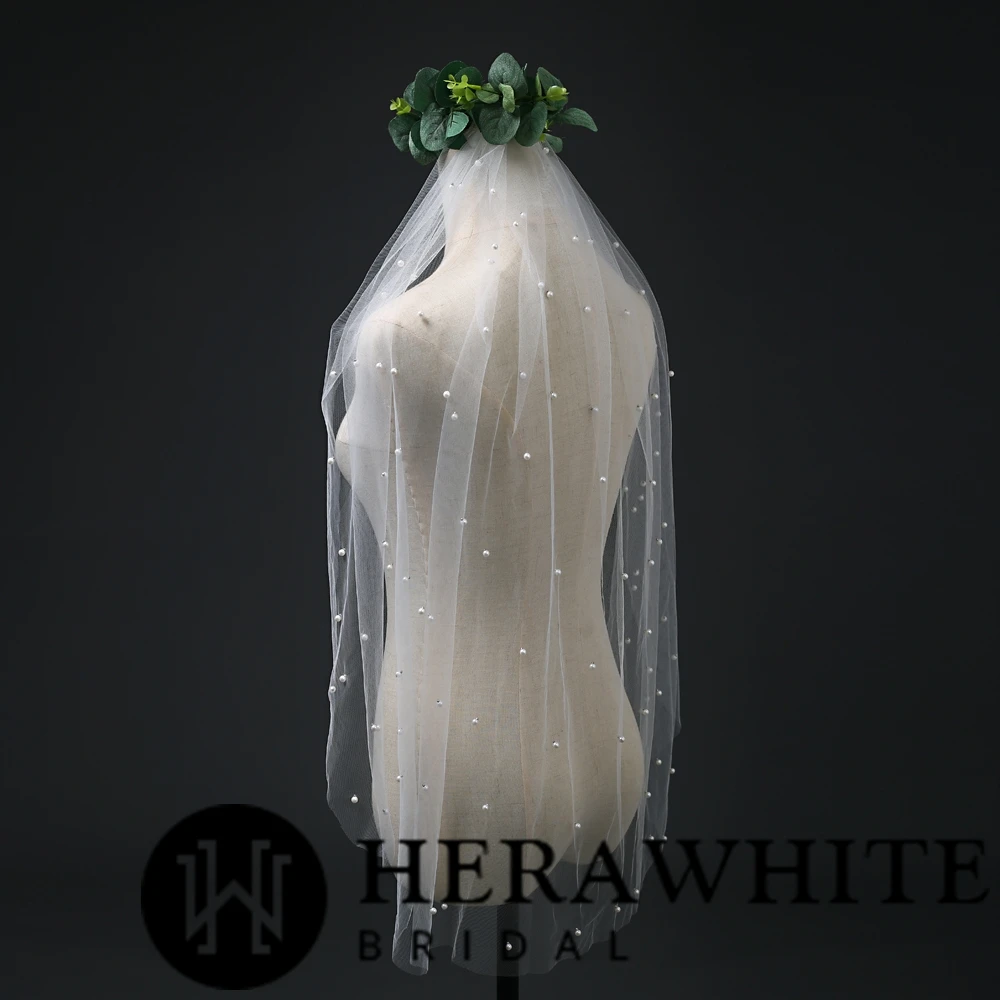 Voile de Mariée Perlé Court Voile De Mariée Perlé Court -Soiree Blanche Boutique 6610e77cc9