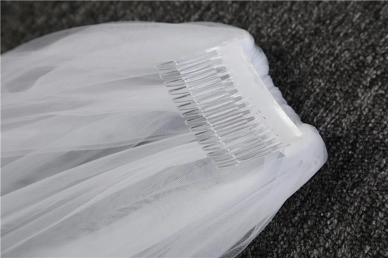 Voile De Mariée Simple Blanc Voile De Mariée Simple Blanc -Soiree Blanche Boutique 68897 fz0rbm