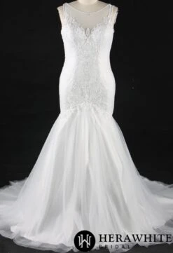 Robe De Sirène Formelle Avec Broderies -Soiree Blanche Boutique 6fc7b476e4