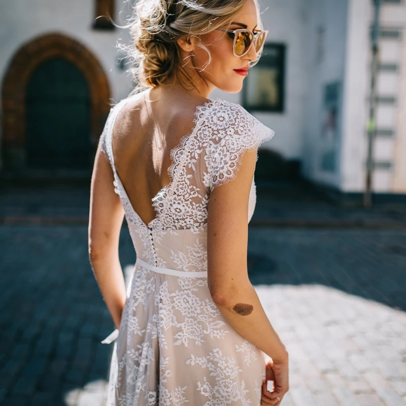 Robe De Mariée Dentelle Dos Nu Robe De Mariée Dentelle Dos Nu -Soiree Blanche Boutique 70892 8uvtaa
