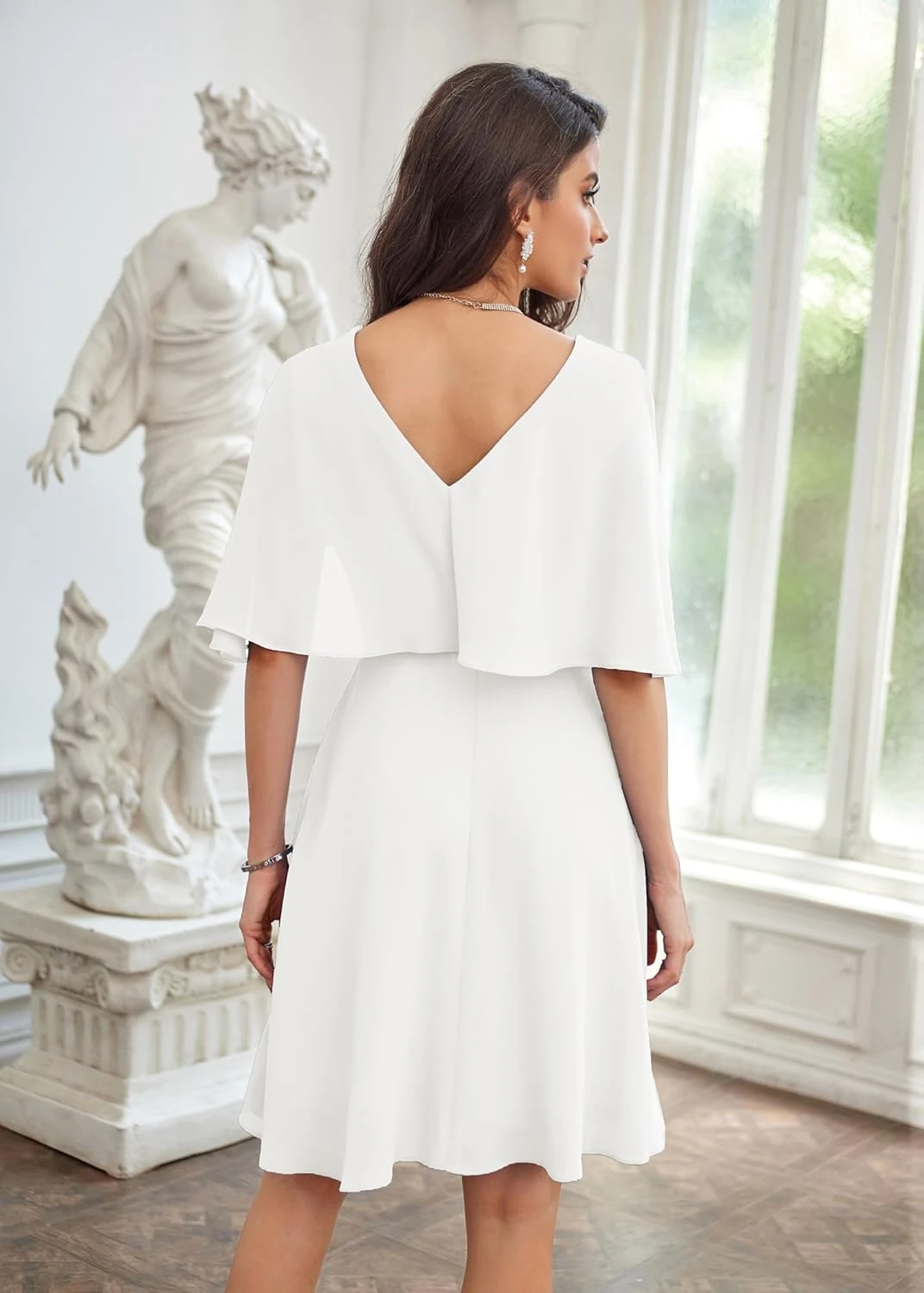 Robe Blanche De Soirée Hivernale Robe Blanche De Soirée Hivernale -Soiree Blanche Boutique 711TSideDZL. AC SL1500