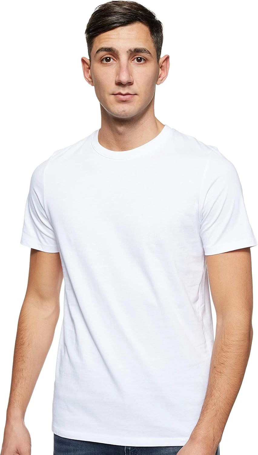 T-Shirt Classique Unisexe Rond de Jack & Jones T-Shirt Classique Unisexe Rond De Jack & Jones -Soiree Blanche Boutique 717BANpsVAL. AC SL1500