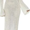 Robe Longue Blanche En Crochet