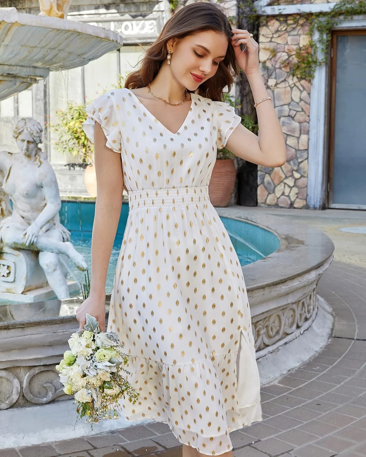 Robe Blanche Cocktail Courte Robe Blanche Cocktail Courte -Soiree Blanche Boutique 71EN2eUOsL. AC SL1500