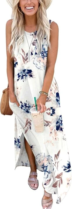 Robe Longue Fluide Blanche