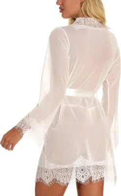 Robe De Chambre Dentelle Blanche 6 Robe De Chambre Dentelle Blanche -Soiree Blanche Boutique 71H CCJ7RL. AC SL1500