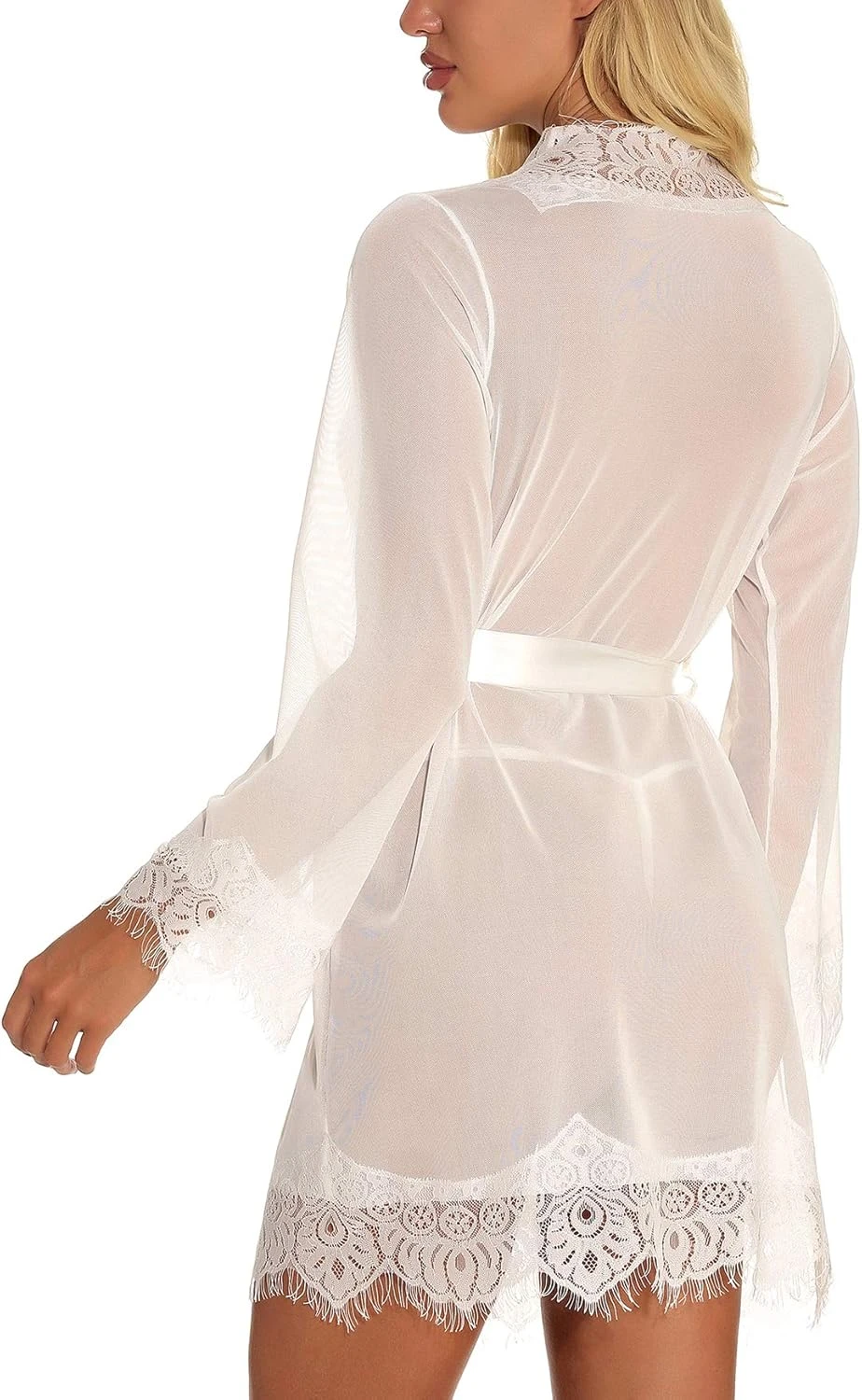 Robe De Chambre Dentelle Blanche Robe De Chambre Dentelle Blanche -Soiree Blanche Boutique 71H CCJ7RL. AC SL1500