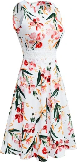 Robe Blanche Cocktail Genre Julia Roberts -Soiree Blanche Boutique 71JcpdDti2L. AC SL1500