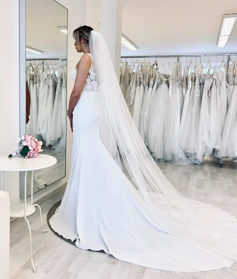 Voile de Mariée Mi Long Voile De Mariée Mi Long -Soiree Blanche Boutique 71M4eO4kvSL. AC UL960 QL65 1