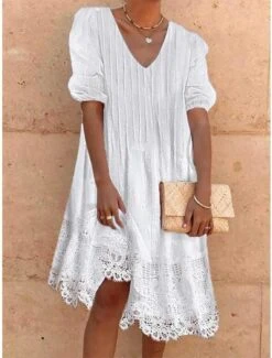 Robe Blanche Dentelle 2024 -Soiree Blanche Boutique 71OBbj7KJvL. AC SL1500