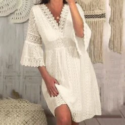 Robe Été Longue Soirée Fille -Soiree Blanche Boutique 71Q40UpmhoL. AC SL1500