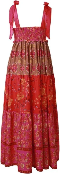 Robe Longue Bohème En Coton Lin Blanche -Soiree Blanche Boutique 71QIENv4BmL. AC SL1500