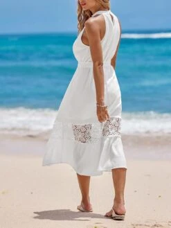 Robe Blanche Dentelle Midi 4 Robe Blanche Dentelle Midi -Soiree Blanche Boutique 71QZi4LEvL. AC SL1500