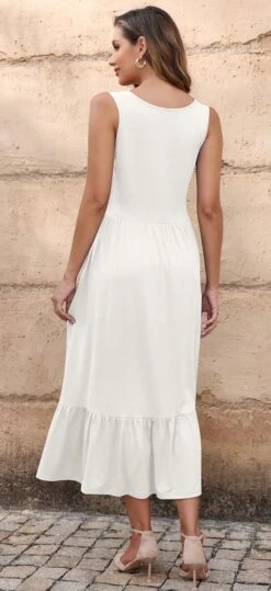 Robe Longue Blanche Femme -Soiree Blanche Boutique 71VGJ2mCUeL. AC SL1500