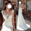 Robe De Mariée Sirène Dos Illusion Blanche