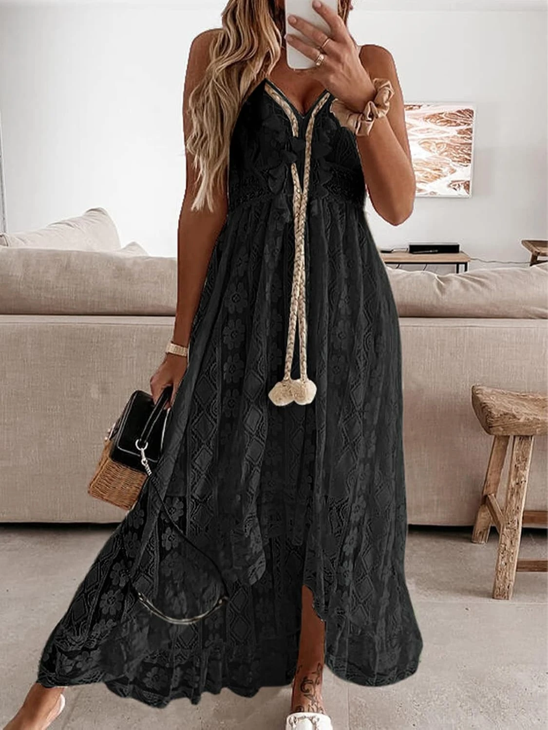 Robe Blanche Dentelle Noire Robe Blanche Dentelle Noire -Soiree Blanche Boutique 71b7nPgDGiL. AC SL1500