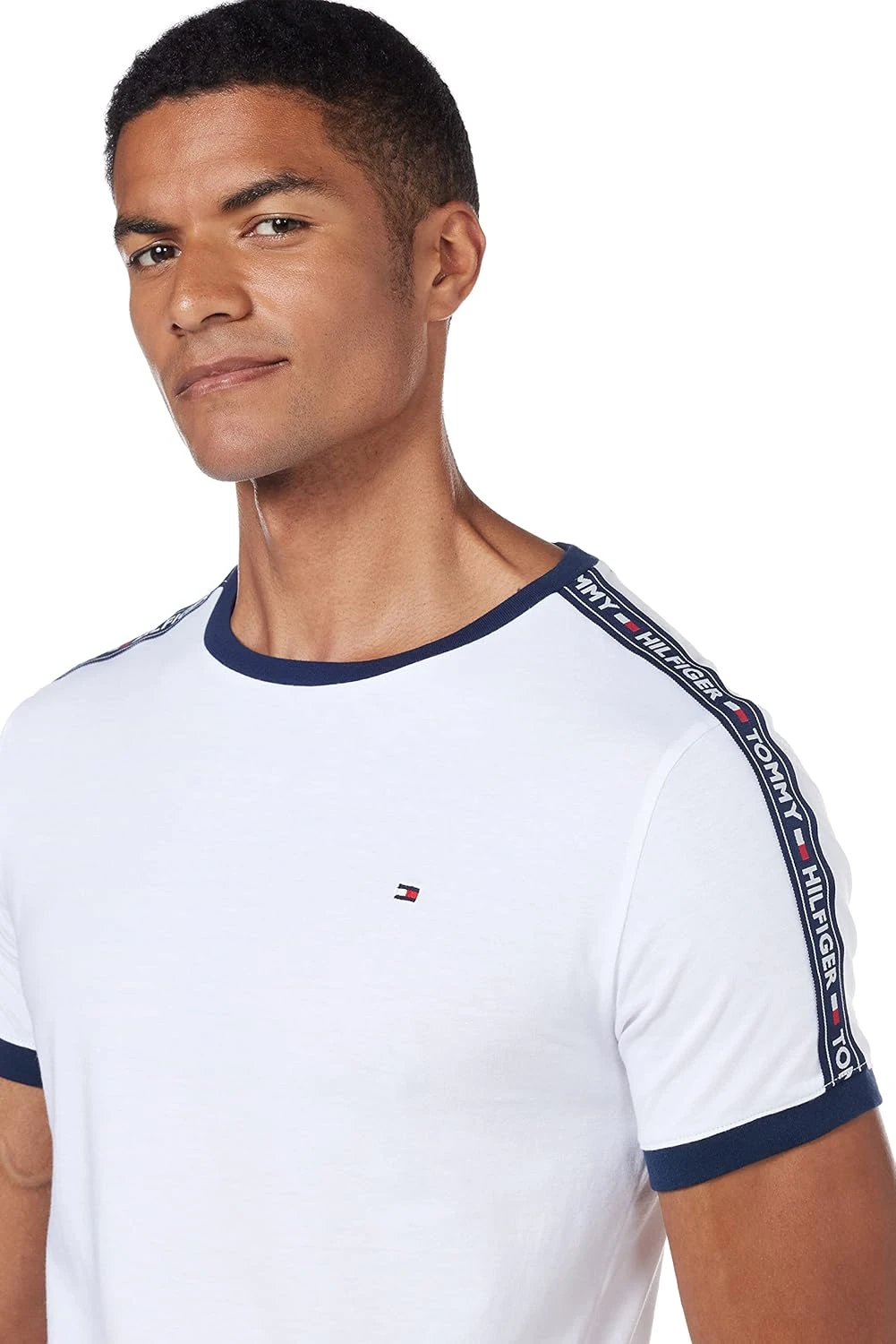 Tommy Hilfiger Chemises Courtes Homme Tommy Hilfiger Chemises Courtes Homme -Soiree Blanche Boutique 71f RjsDFdL. AC SL1500