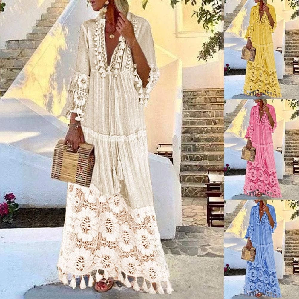 Robe Boheme Blanche Longue Robe Boheme Blanche Longue -Soiree Blanche Boutique 71p5EkB4w0L. AC SL1002