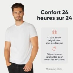 Triple Set Ou Lot De 5 Pièces De T-Shirts Pour Hommes FM London En 100% Coton De Grande Qualité 5 Triple Set Ou Lot De 5 Pièces De T-Shirts Pour Hommes FM London En 100% Coton De Grande Qualité -Soiree Blanche Boutique 71rGUN7 J4L. AC SL1500
