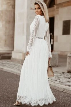 Robe De Mariée Avec Traine -Soiree Blanche Boutique 71x2b0NW0L. AC SL1500