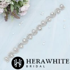 Ceinture De Mariage Vagues -Soiree Blanche Boutique 7600b220c3