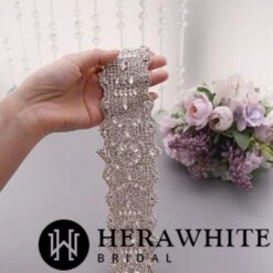 Ceinture De Mariée A Strass Large -Soiree Blanche Boutique 77f510232f