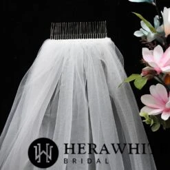 Voile De Mariée Long à Plumes 7 Voile De Mariée Long à Plumes -Soiree Blanche Boutique 79d2842014