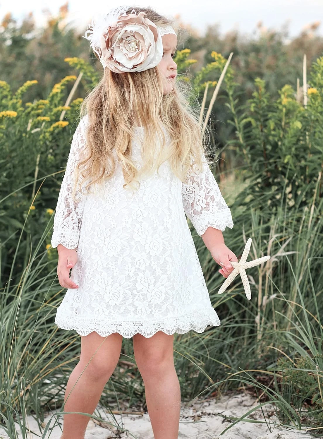 Robe Dentelle Blanche Fille Robe Dentelle Blanche Fille -Soiree Blanche Boutique