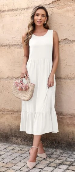 Robe Longue Blanche Femme -Soiree Blanche Boutique 81JUqGh44EL. AC SL1500