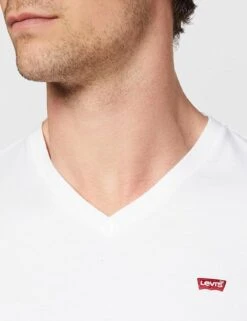 Le T-Shirt Classique Levi’s Homme V-Neck Original -Soiree Blanche Boutique 81MmEiLoC9L. AC SL1500