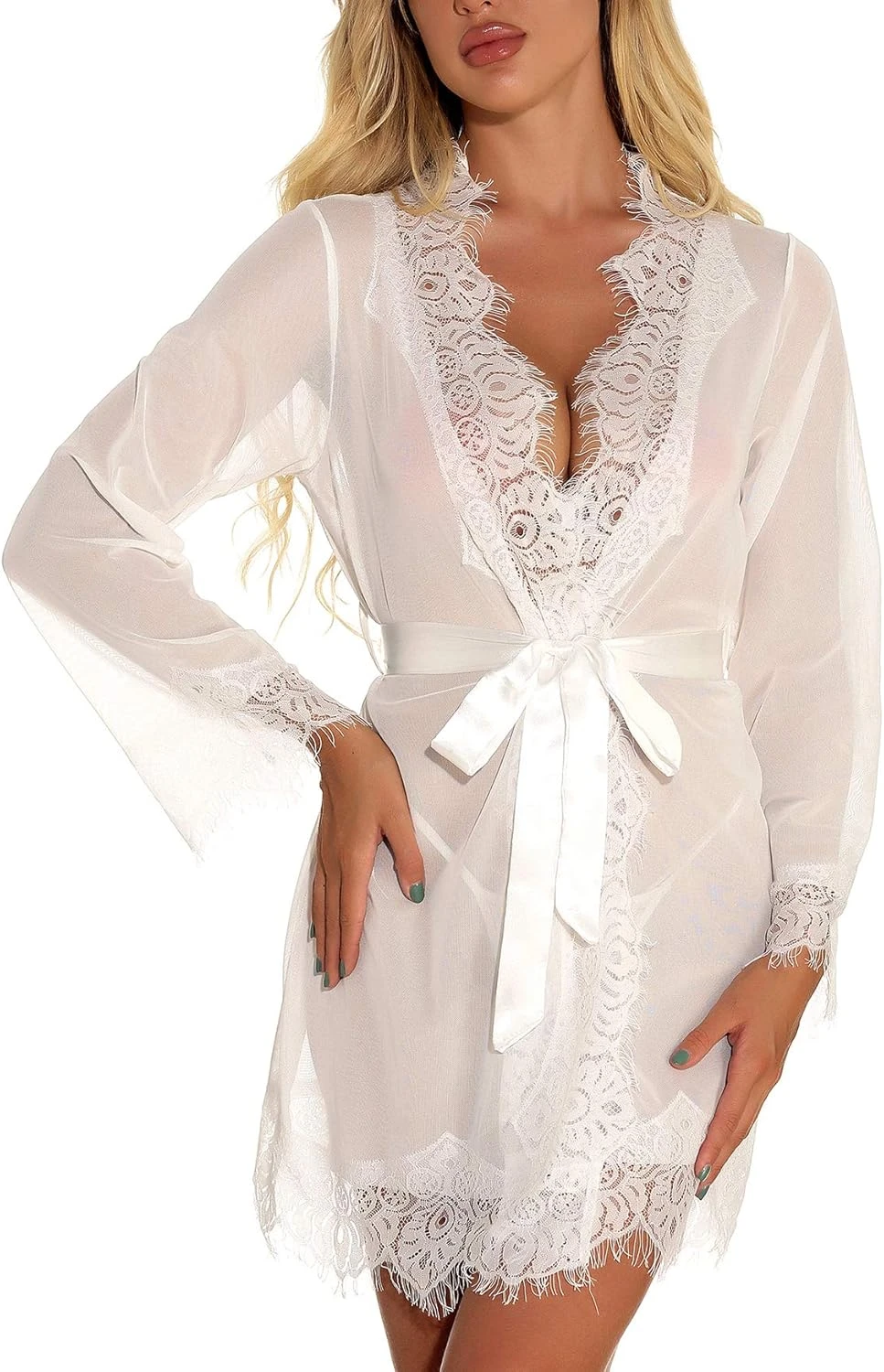 Robe De Chambre Dentelle Blanche Robe De Chambre Dentelle Blanche -Soiree Blanche Boutique 81hBRlwIIPL. AC SL1500