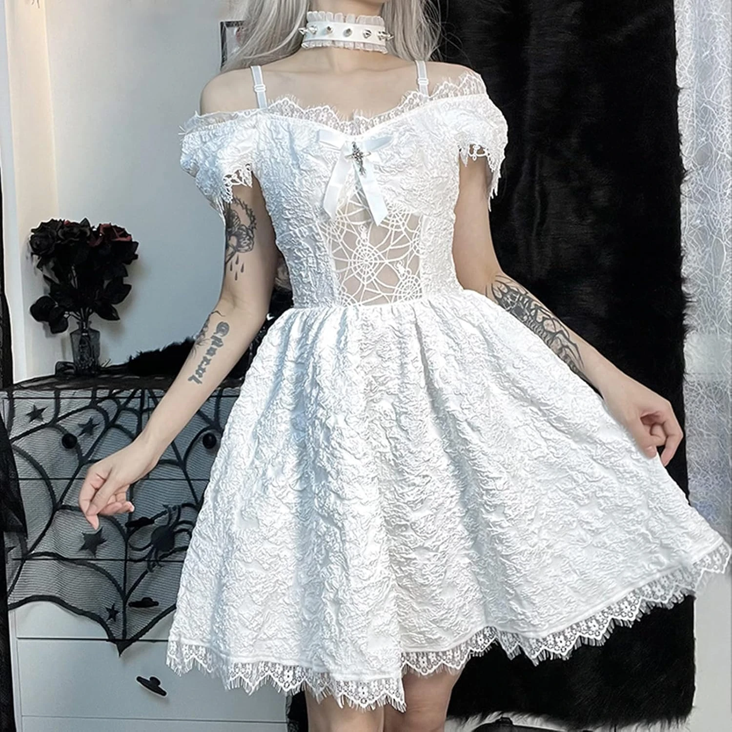 Robe Blanche De Soirée En Velours Robe Blanche De Soirée En Velours -Soiree Blanche Boutique 81nnkcniA2L. AC SL1500