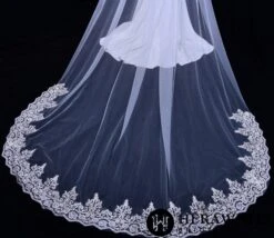 Voile De Mariée Long Avec Peigne -Soiree Blanche Boutique 882c7ab0de