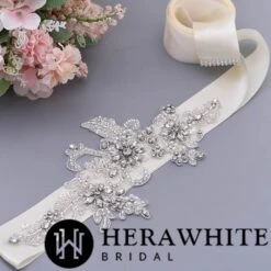 Ceinture De Mariage Glamour 6 Ceinture De Mariage Glamour -Soiree Blanche Boutique 8bd9c0613a