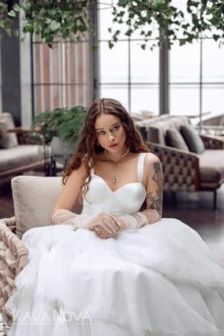 Robe De Mariée Princesse Originale 4 Robe De Mariée Princesse Originale -Soiree Blanche Boutique Adelina2