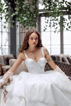 Robe De Mariée Princesse Originale 7 Robe De Mariée Princesse Originale -Soiree Blanche Boutique Adelina3