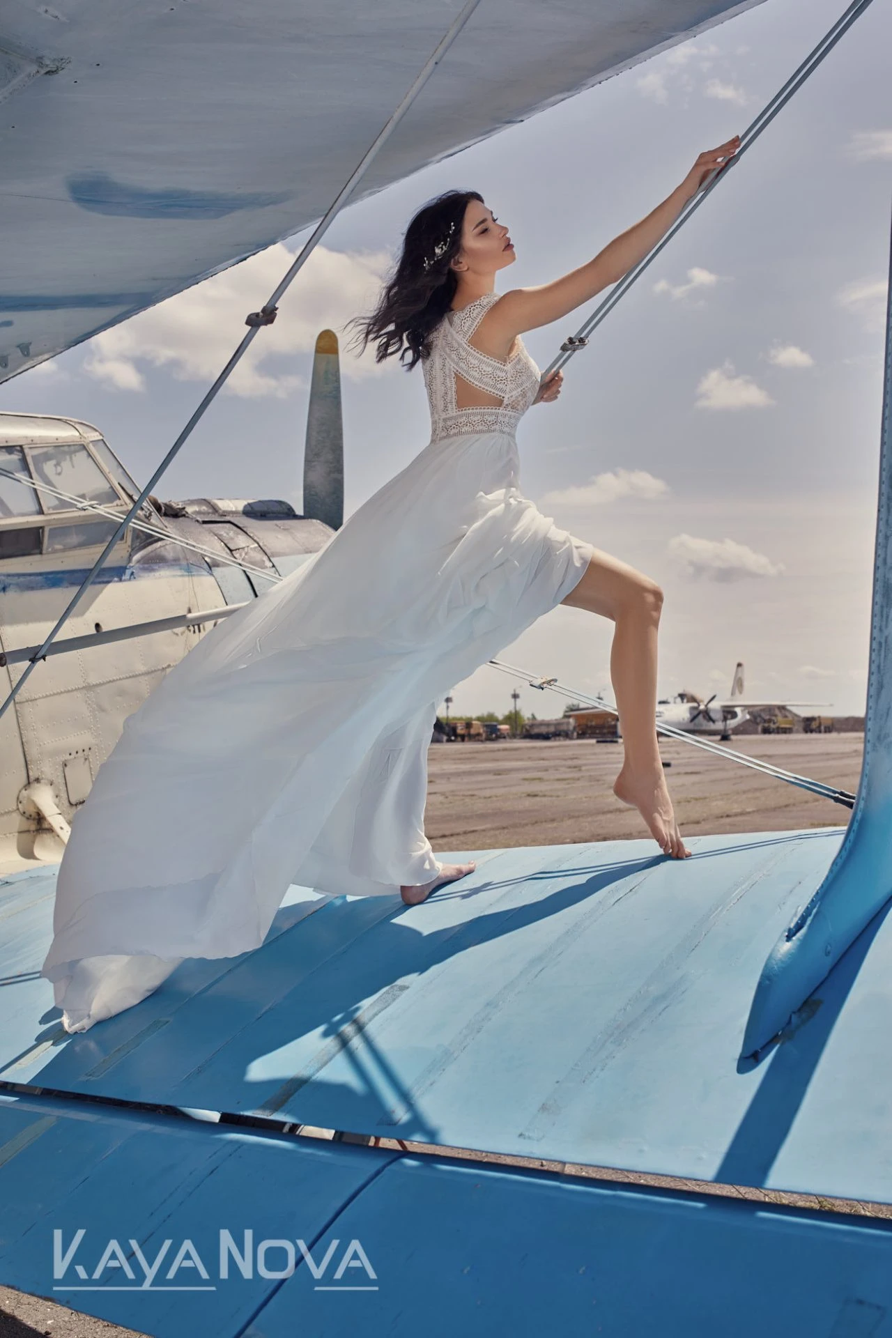 Robe De Mariée Bohème Fluide Blanche Robe De Mariée Bohème Fluide Blanche -Soiree Blanche Boutique Alisa