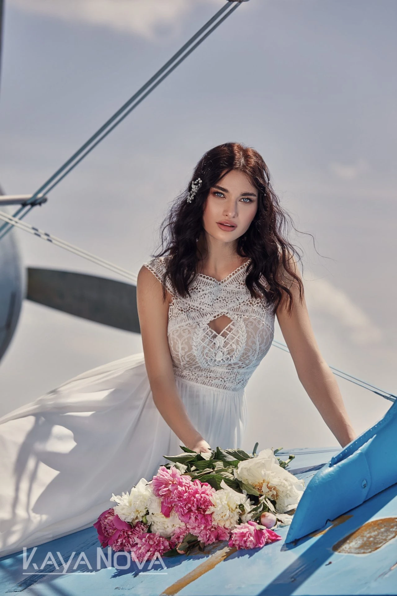 Robe De Mariée Bohème Fluide Blanche Robe De Mariée Bohème Fluide Blanche -Soiree Blanche Boutique Alisa2