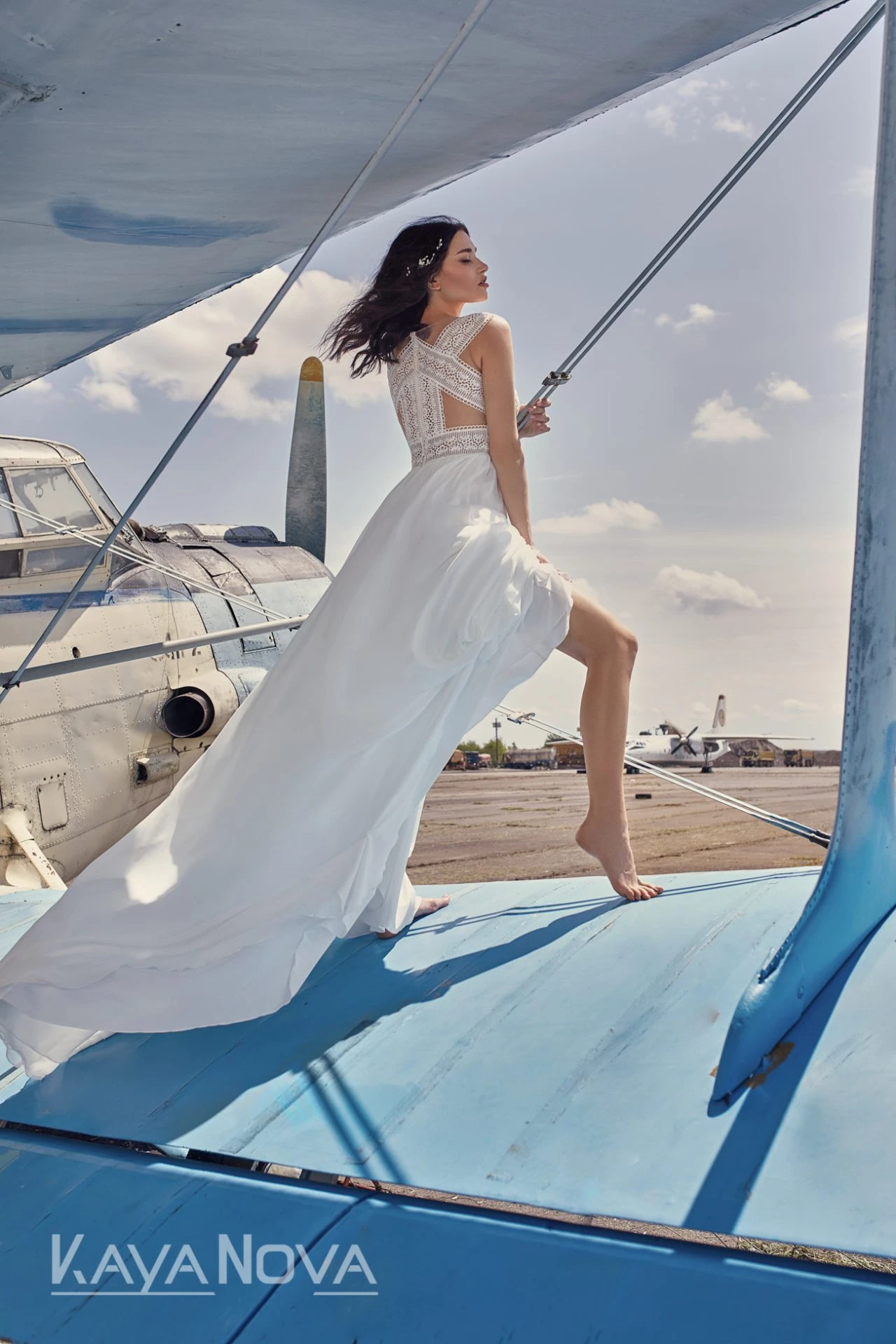 Robe De Mariée Bohème Fluide Blanche Robe De Mariée Bohème Fluide Blanche -Soiree Blanche Boutique Alisa5