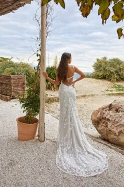 Robe De Mariée Sirène Dentelle Blanche 4 Robe De Mariée Sirène Dentelle Blanche -Soiree Blanche Boutique Arcadia