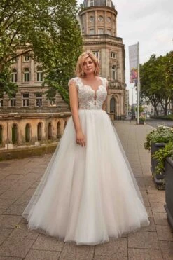 Robe De Mariée Bohème Grande Taille -Soiree Blanche Boutique Aroa28
