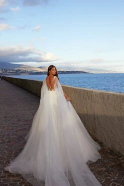 Robe De Mariée Princesse Blanche Avec Strass -Soiree Blanche Boutique Atilana6