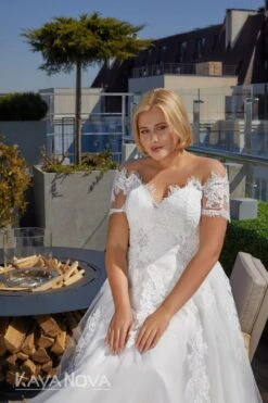 Champêtre Robe De Mariée Femme Ronde 4 Champêtre Robe De Mariée Femme Ronde -Soiree Blanche Boutique Callie3