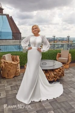 Robe De Mariée Sirène Femme Ronde -Soiree Blanche Boutique Calliope
