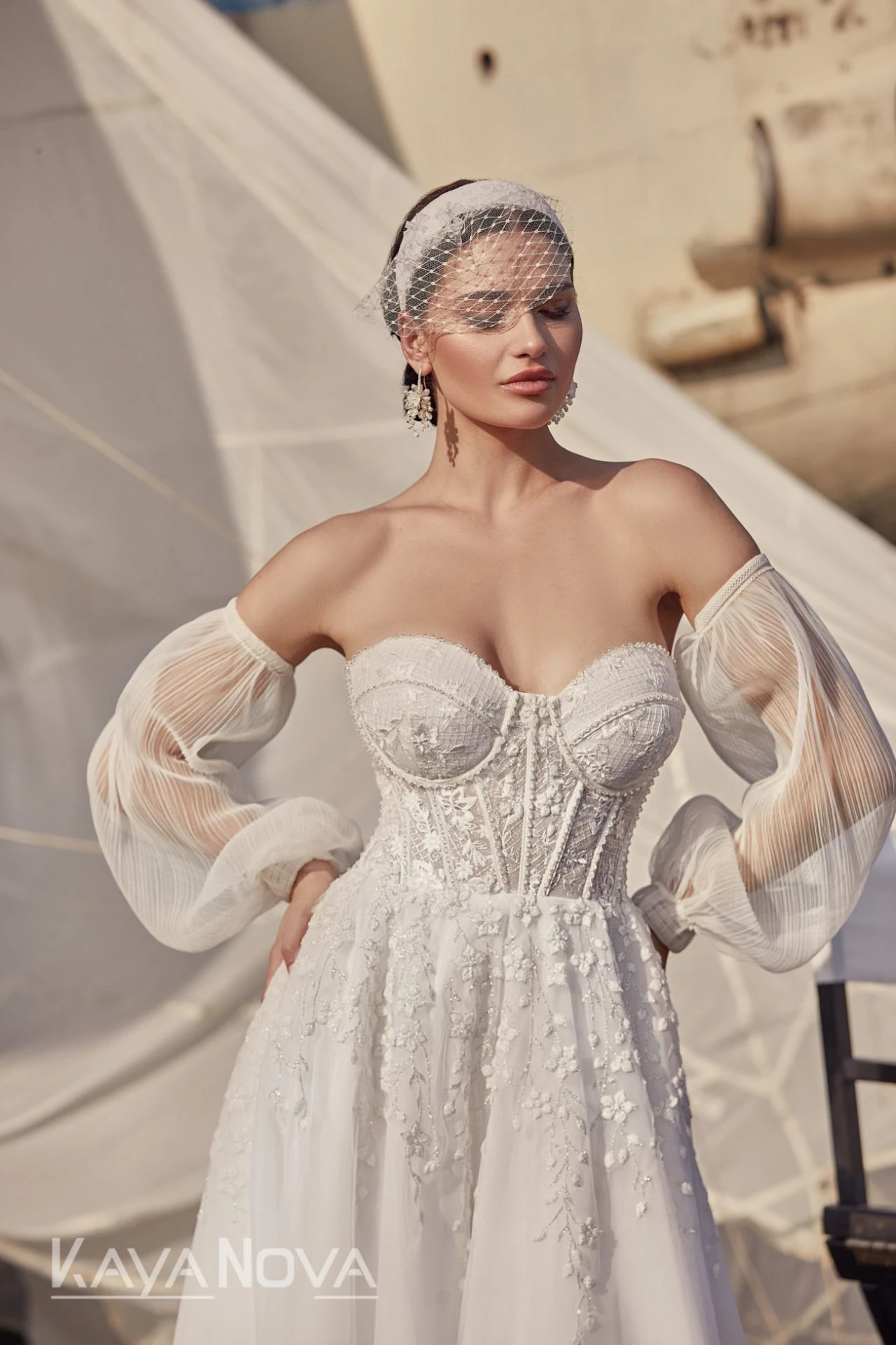 Robe De Mariée Bustier Blanche Robe De Mariée Bustier Blanche -Soiree Blanche Boutique Constanza1